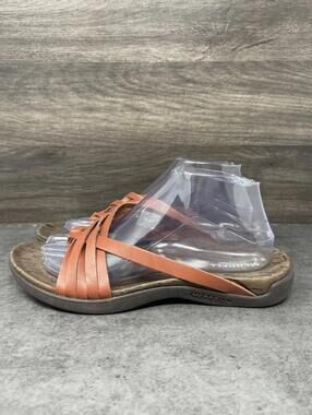 Merrell District Mahana Slide Sandals Womens Size 9 Orange Brown